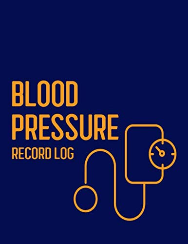 Blood Pressure Record Log: Blood Pressure Log Book - Keep a Daily Personal Record of Your SBP, DBP, and BPM - Monitor and Track Your Heart Health - Blue and Orange Design
