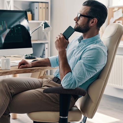 QfwdfcTrenz 1 Paar 1 Paar Armlehnen Bezüge für Stühle Arm Armlehne Abdeckungen Elastisches Nylon Relieves für Armlehnen weiche Armlehnenkissen für Zuhause Büro Elbow Discomfort (Schwarze)