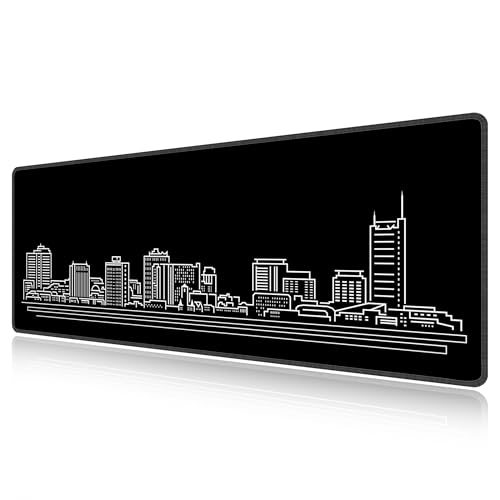 Tapis de souris de jeu XXL LL-COEUR noir 130x50 cm pour bureau gamer