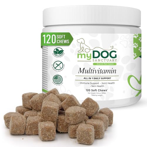 My Dog Sanctuary 14 in1 Multivitamin for Dogs – Daily Support for Active & Aging Dogs – Vitamins...