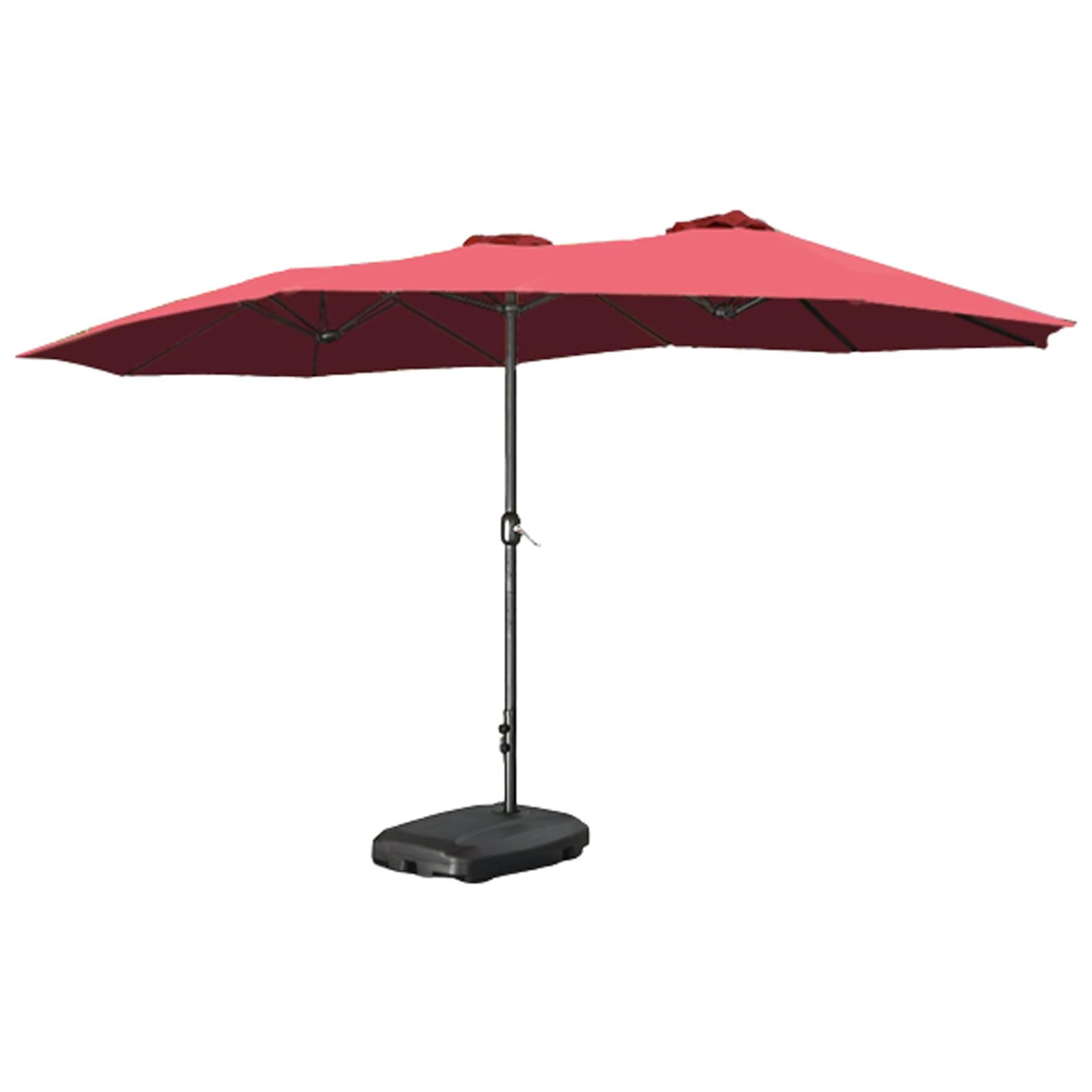 Parasol ogrodowy Duży parasol ogrodowy Wydłużający parasol przeciwsłoneczny na zewnątrz Środkowy filar Parasol stołowy z podstawą do trawnika Ogród Podstawa do napełniania