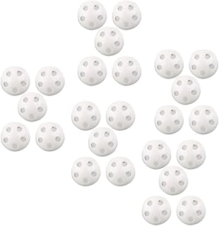 Toddmomy 50Pcs Round Doll Noise Maker Repair Fix Toy Rattle Squeaker Noise Maker Replacement Rattle Insert Crafts Accessories 28mm,Random Hole