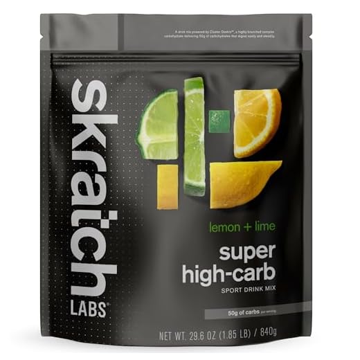 Skratch Labs Super High-Carb Drink Mix, Carbohydrate Supplement with Cluster Dextrin and Electrolytes, Endurance Energy Drink, (Lemon & Lime, 840 Grams)