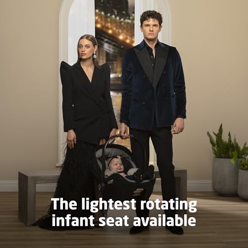 Image of Maxi-Cosi Peri 180 Rotating Infant Car Seat, Baby Car Seat Rotating Carseat, Onyx Heritage