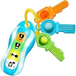 JOYIN Car Keys Toys for Baby, Toddlers Key Toy with Sound, Baby Sensory Learning Toy with Music & Lights, Educational Gifts for Boys Girls 10+ Months Easter Toy Gifts, Toy Keys for 1 2 3 Years Old