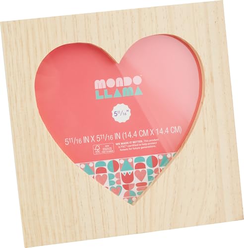 VBS Holz-Bilderrahmen Herz - 17.5x17.5 cm, zum Bemalen, Basteln, Bekleben...