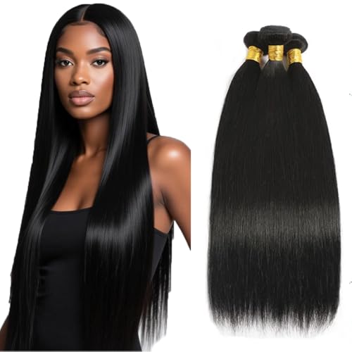Bundles Human Hair StraightBundles 22 24 26 inch StraightBundle Human Hair 10A Brazilian Virgin Remy Hair Extensions 150g