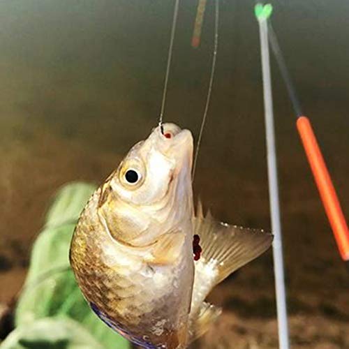 Grupo de pesca com cordas, 1 conjunto de cordas de pesca com três ganchos, construção forte, corda d
