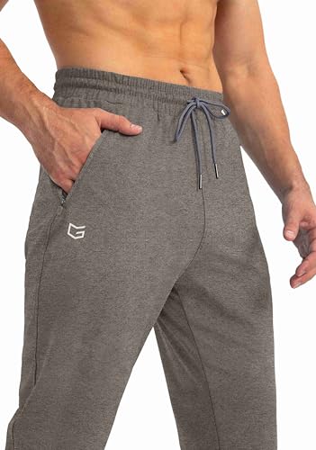 Image of G Gradual Men's Sweatpants with Zipper Pockets Tapered Joggers for Men Athletic Pants for Workout, Jogging, Running