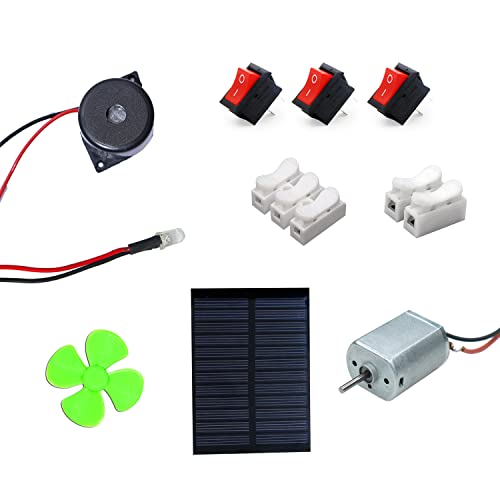 Image of Electronic Spices Diy Mini Home Solar Project Kit With Video Tutorial & User Manual Kit For Hobbyists And School& College Students) Starter Kit