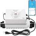 WiFi Salt Chlorine Generator, Westaho Salt Chlorination System with APP Remote Control, USA Titanium Cell, Designed for In-Ground Pools Up to 40,000 Gallons