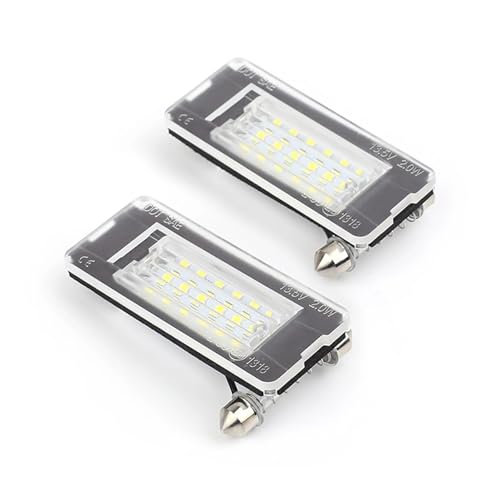 Lámparas LED para placa matrícula de Mini Cooper R56 R57 R58 blanco 6000K 12V 2 unidades
