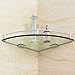 Produktbild AINIYF Badezimmer Regal Handtuchhalter Kosmetik mit Super Dick 7mm Temperieren Glas Dusche Rack-Wandbehang Eckzarge (Size : 200mm)