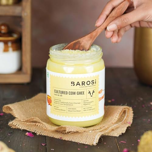 Image of Barosi Premium Cultured Desi Cow Ghee 3 Litre | Value Saver Family Pack | Vedic Bilona Method | Churned from Curd | Pure & Natural | Farm Made in Small Batches