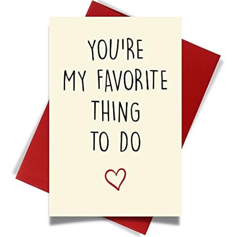 Cheerin Valentines Day Cards for Him and Her - Funny Hilarious Greeting Card with Envelope - Anniversary Present for Husband Wife Girlfriend Boyfriend Cover
