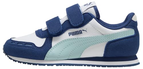 Puma Cabana Racer SL 20 V PS, Turnschuhe, Schmuck Blau Süßwasser Weiß, 32 EU, Puma Weißer Süßwasser-Blauer Juwel, 32 EU