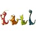Gigantosaurus Character Figures 4 Pack with Articulated Arms & Tails, Dinosaur Toys Stand Approx. 3-3.5