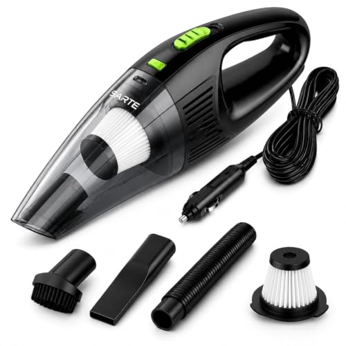 SARTE Car Vacuum Cleaner 6000Pa High Suction, Wet & Dry 2-in-1, 1...