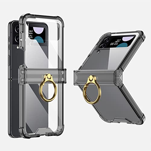 Housse élégante en silicone pour Samsung Galaxy Z Flip 4 et 3 : finition haut de gamme avec anneau
