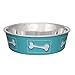 Loving Pets Coastal Bella Bowl for Dogs, Medium, Aqua Sea