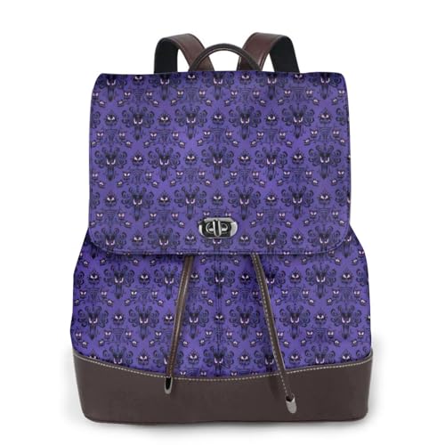 Sac à dos en cuir femme Haunted Mansion antivol et logeable
