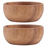 Style épuré : le design moderne et élégant rehausse l’ambiance de votre repas, ajoutant une touche de style à votre table. bols décoratifs en bois, coupes à fruits