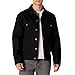 Amazon Essentials Men's Low-Stretch Regular-Fit Denim Jacket, Black, S
