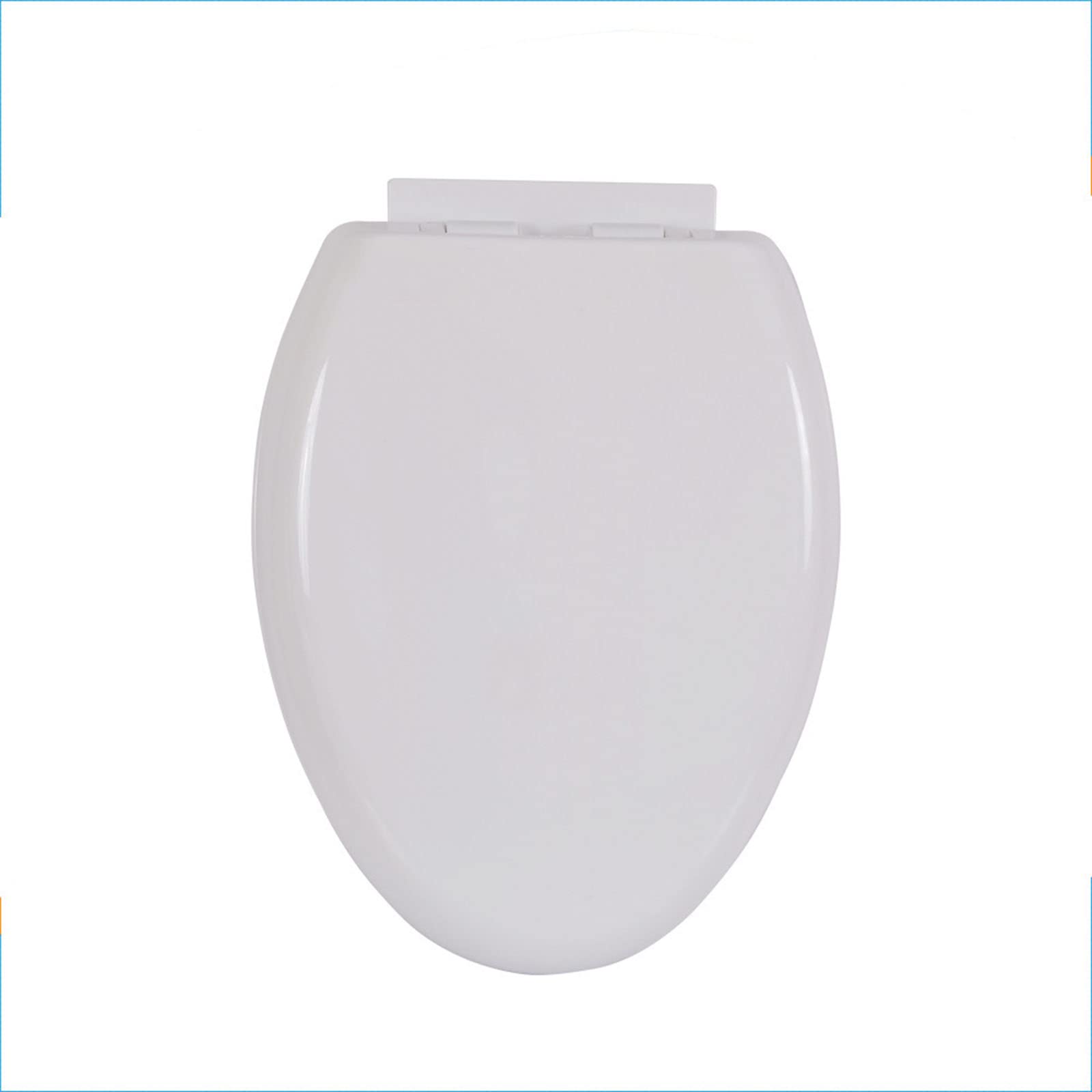 Elegante sedile WC blu – abbassamento automatico, design elegante, moderno, confortevole, finitura bianca, facile installazione, ideale per ristrutturazione del bagno e ristrutturazione della casa