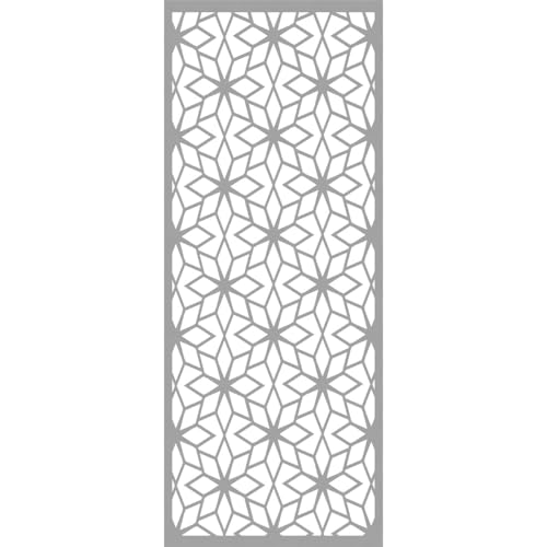 Image of 33 3 /8 inchW x 84 3 /8 inchH x 3 /8 inchT Lake Decorative Fretwork Wall Panels in Architectural Grade PVC
