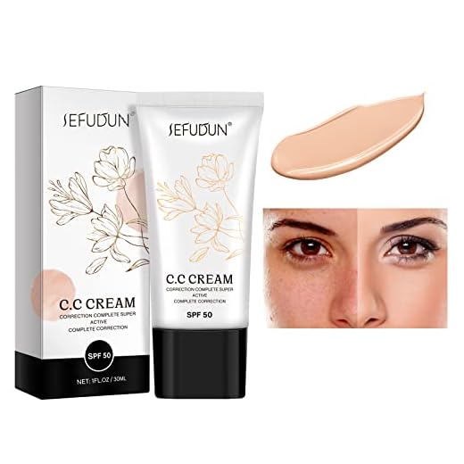 CC Cream,BB Cream,Ocultador,Correctora con Color y Protección SPF 50- Crema Hidratante Facial, Protector Solar 50 - Antimanchas. mujer (30 ml)