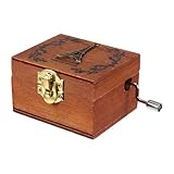 Musical – une mélodie magnifique et une grande qualité. la boîte à musique est en bois, l'intérieur et la manivelle sont plaqués