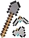 WBXM Juguetes para niños Minecraft Pickaxe Diamond Pixel Axe, Juego de Pala, Juguete 3 en 1 transformando Pico, Pala y Hacha, Juguete de Pico de Diamante, plástico + Material de Espuma, Modelo d