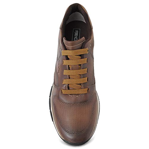 Sapatênis Desk Masculino, Ferracini, Cervo Tabaco, 41