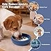 Dog Lick Bowl, Anxiety Relief Slow Feeder Lick Mat for Dogs, Non-Slip Freeze Licking Bowls Enrichment Puzzle Pet Feeding Treat Dispenser for Distraction, Silicone Lick Pads for All Dogs (Blue, Small)