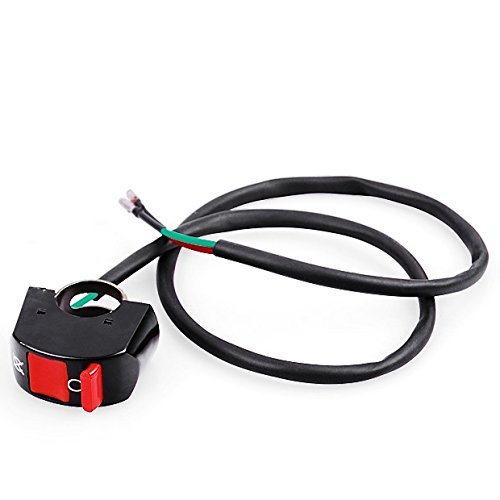 Miniatura 4 de color negro y rojo Kill Interruptor de encendidoapagado para ATV Motocicleta Scooter Dirt Bike w78" 22mm mango bar