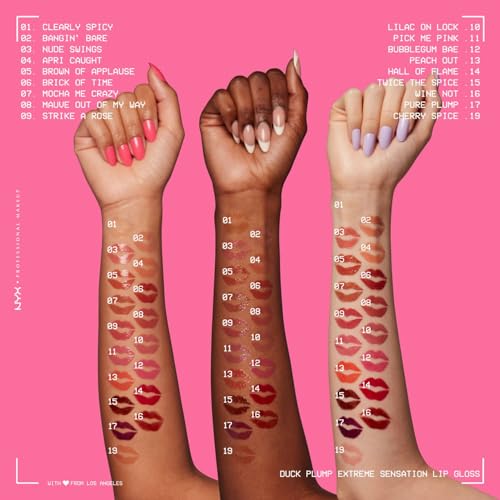 Laque à lèvres repulpante végane Duck Plump NYX Bubblegum Bae