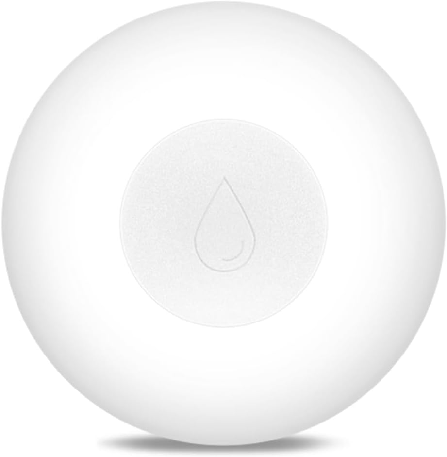 ZigBee Smart Water Leak Sensor, Tuya-Compatible, Audible Alarm, App Notifications, IP66 Waterproof, 2-Year Battery Life, MOES ZigBee Gateway Required