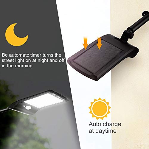 Éclairage de Sécurité à LED Solaire Extérieur Ajustable et Étanche avec Capteur - 7