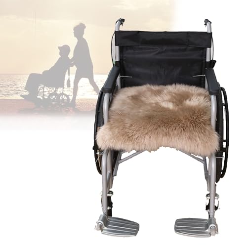 Winter Warm Wool Fleece Wheelchair Cushion - Soft Seat Cover for Electric/Manual Wheelchair, Chair, Sofa, Car - Super Cozy and Comfortable