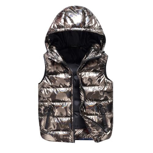 Boys Puffer Vest Lightweight Sleeveless Jackets Hooded Winter Fall Vests Quilted Coat
