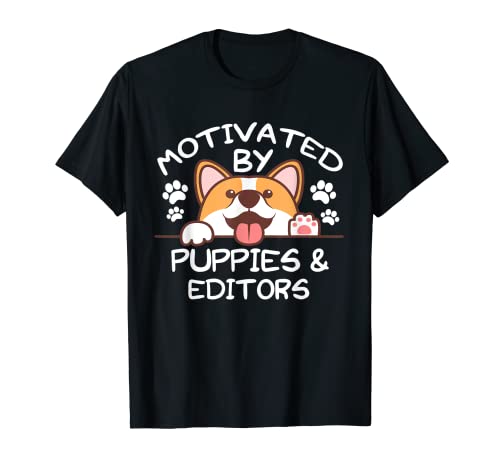 Photo de Motivated By Puppies and EDITORS T-shirt pour EDITORS T-Shirt