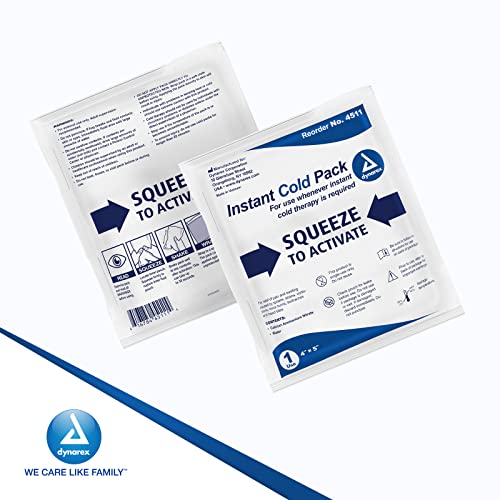 Dynarex Disposable Ice Packs for Injuries - Instant Cold Packs for First Aid, Swelling, Sprains & Abrasions - Single Use Cold Pack & Cold Compress Packs for Joint & Muscle Pain - 24-Pack, 4x5-Inch - Thumbnail 6
