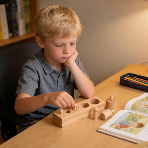 Jouets de tri de blocs en bois pour capter l'attention sans écrans - 2