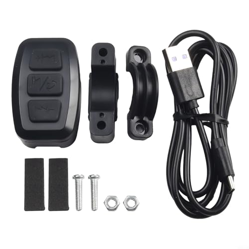 Controller multimediale wireless per manubrio per moto e bici compatibile con telecomando materiale nero 5 V