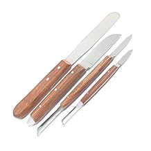 Dental Fahenstock Mixing Knives Plaster Alignment Spatulas Wax Modeling 4 Pieces Instruments Set