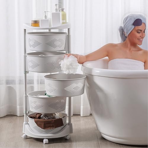 Étagère de rangement rotative pour organiser vos oignons et pommes de terre facilement
