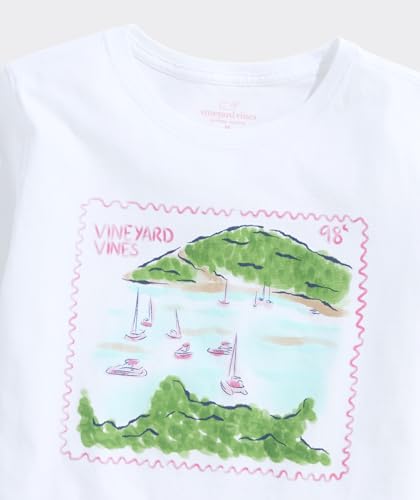 vineyard vines Girls' Watercolor Postage Stamp Short-Sleeve Tee3