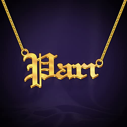 Image of Pari Cursive Gold & Silver Name Pendant Necklace, Best Jewelry Gift for Girls.