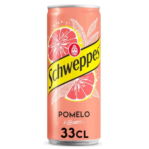 Schweppes Pomelo, Refresco Sin Azúcar ni Calorías - Lata 33 cl