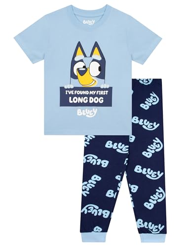 Bluey Pyjamas | Boys Pyjama Sets | Short Sleeve Boys Pyjamas | Blue 6-7 Years